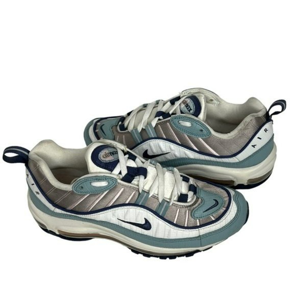 Nike Air Max 98 Premium Ocean Blue CK0832 Running Athletic Shoes Size 8.5 - Picture 15 of 16